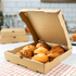 Corrugated Pizza Box, 12''x12''x2'', Kraft - 50 pcs