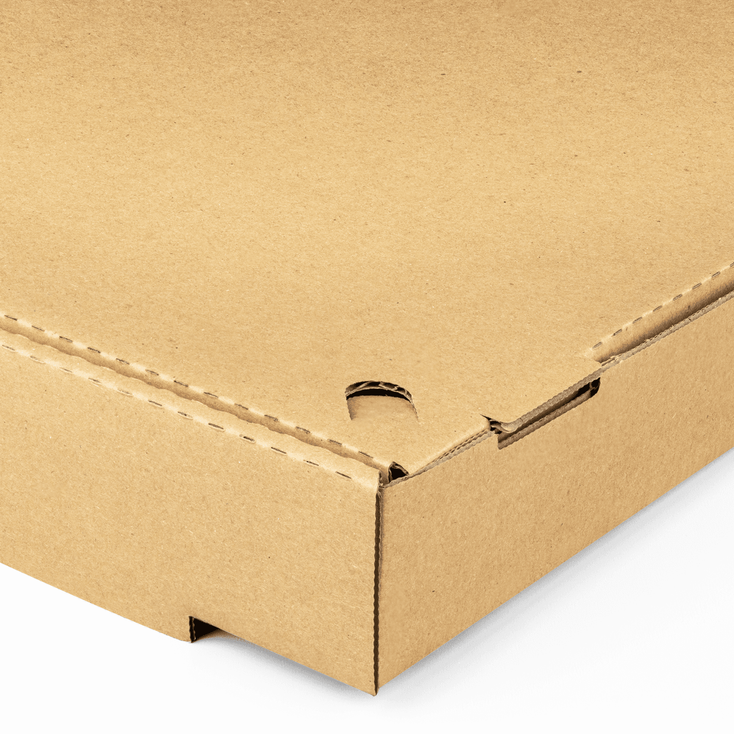 Corrugated Pizza Box, 12''x12''x2'', Kraft - 50 pcs