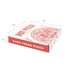 Corrugated Pizza Box, 12''x12''x2'', Generic Print - 50 pcs