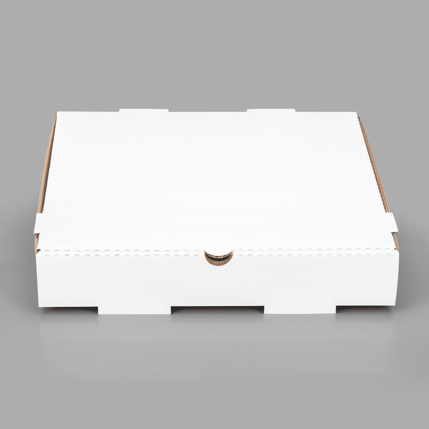 Karat Corrugated Pizza Box, 12''x12''x2'', White - 50 pcs