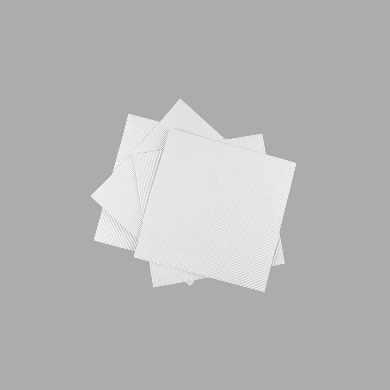 [200 ct] Corrugated Pizza Pads, White