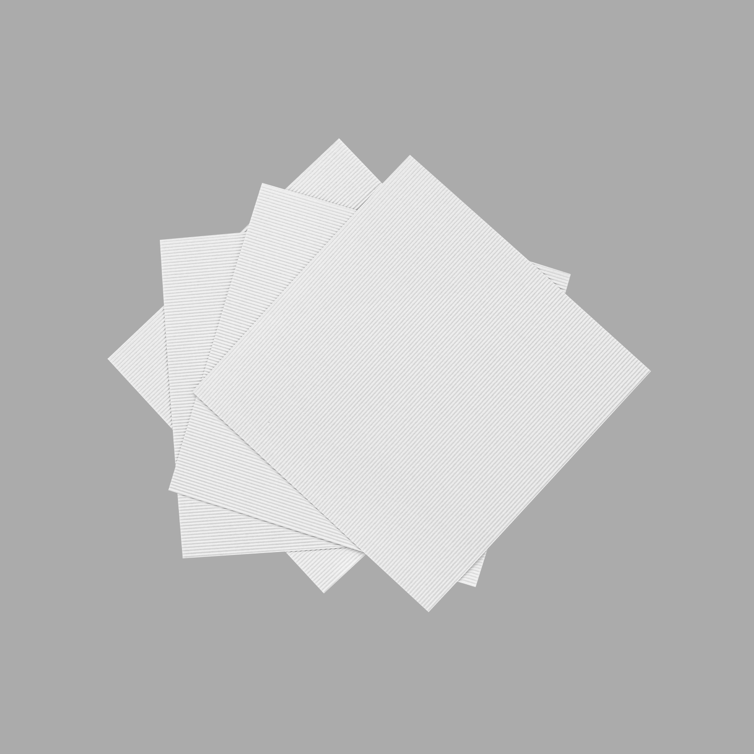 [200 ct] Corrugated Pizza Pads, White
