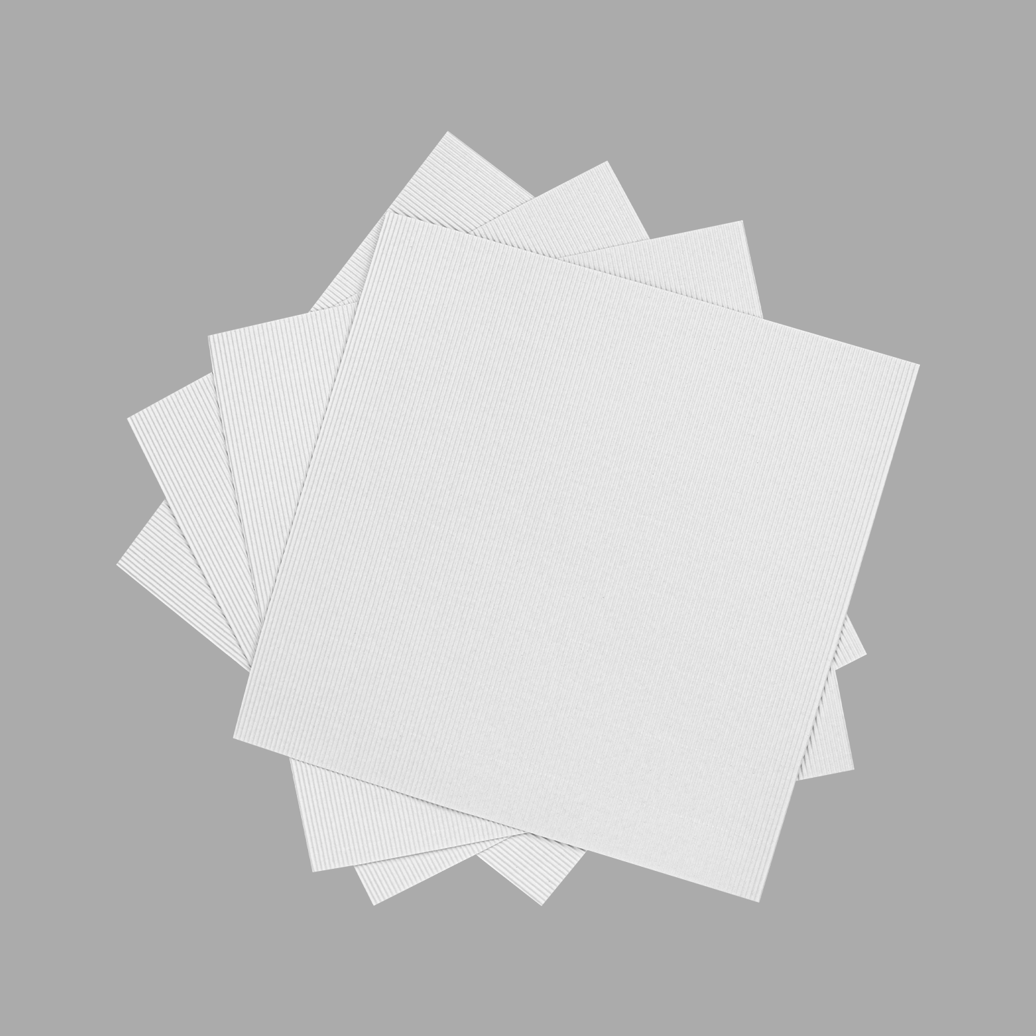 [200 ct] Corrugated Pizza Pads, White