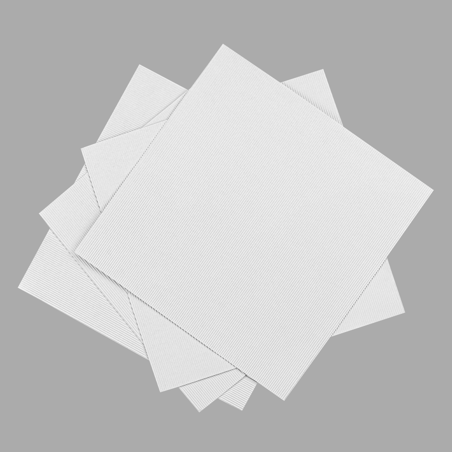 [200 ct] Corrugated Pizza Pads, White