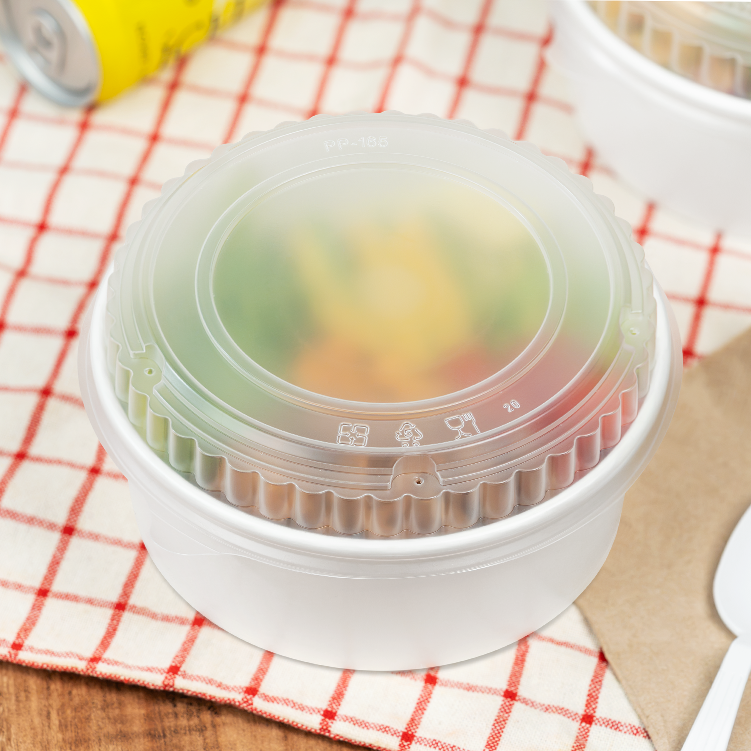 [360 ct] Dome Lid for 32 oz Paper Short Bucket | PP
