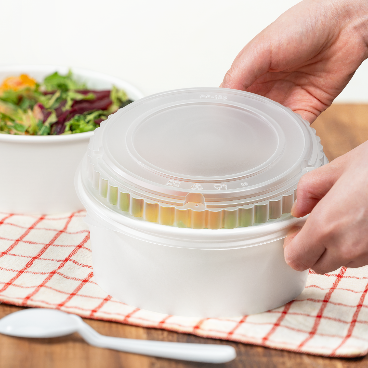 [360 ct] Dome Lid for 32 oz Paper Short Bucket | PP