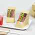 [500 ct] 19oz Paper Sandwich Wedge Container with Window, Kraft