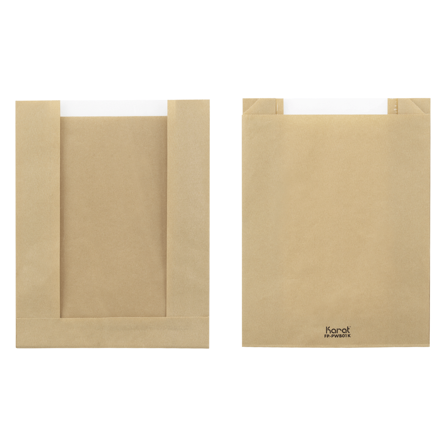 [1000 ct] Pastry Paper Bag with Window