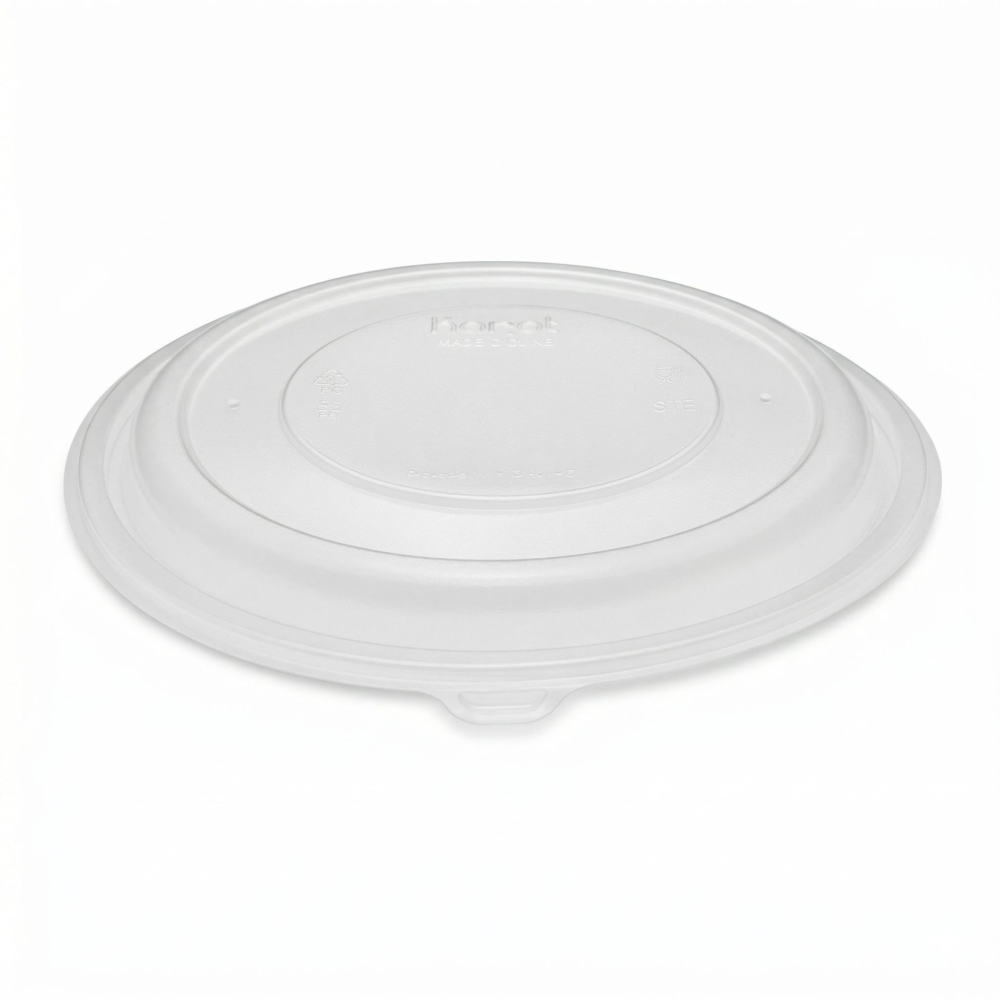 [150 ct] PP Lid for 32 & 48 oz PP Round Microwaveable Container, Translucent