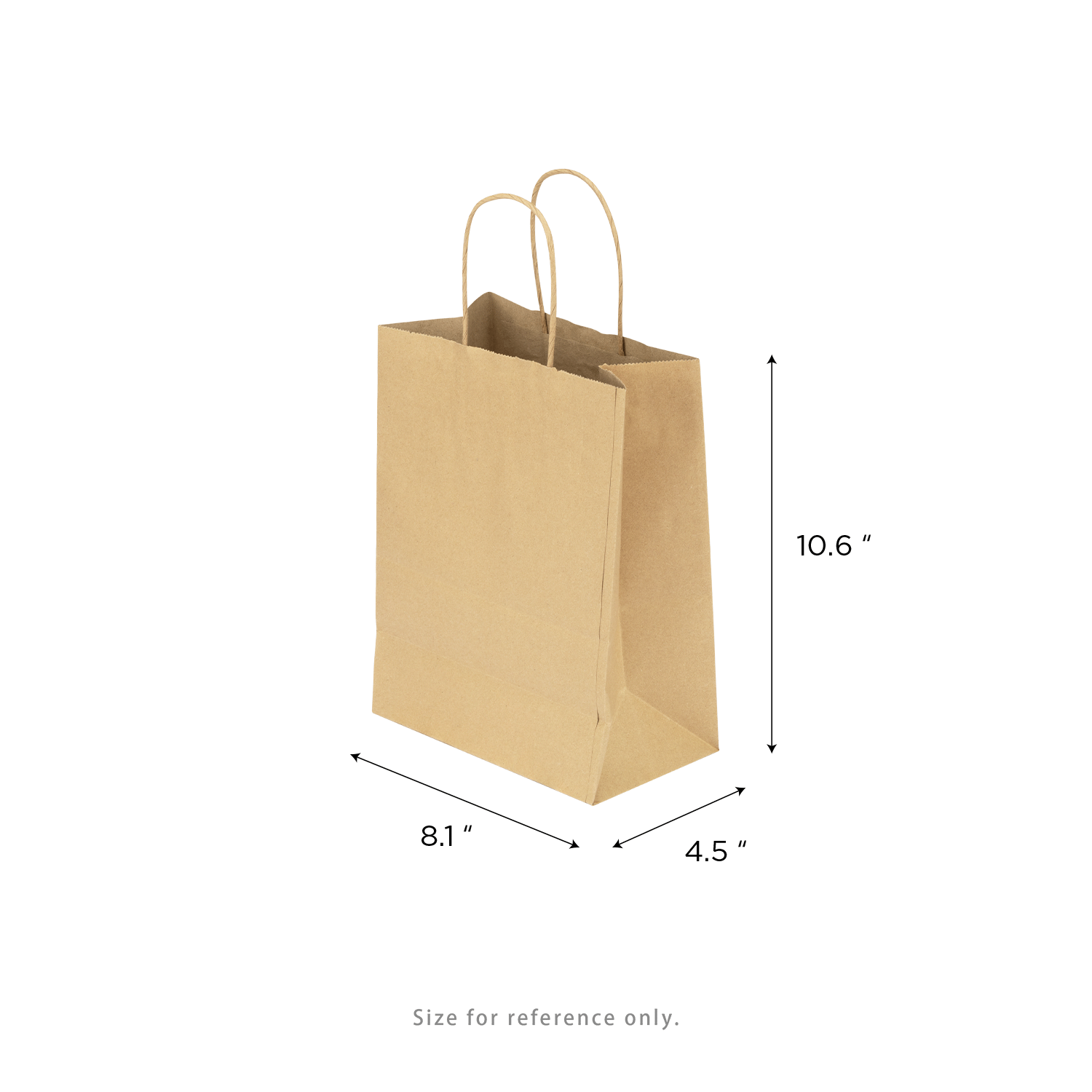[250 ct] Balboa Paper Shopping Bags (Small), Kraft