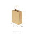[250 ct] Balboa Paper Shopping Bags (Small), Kraft