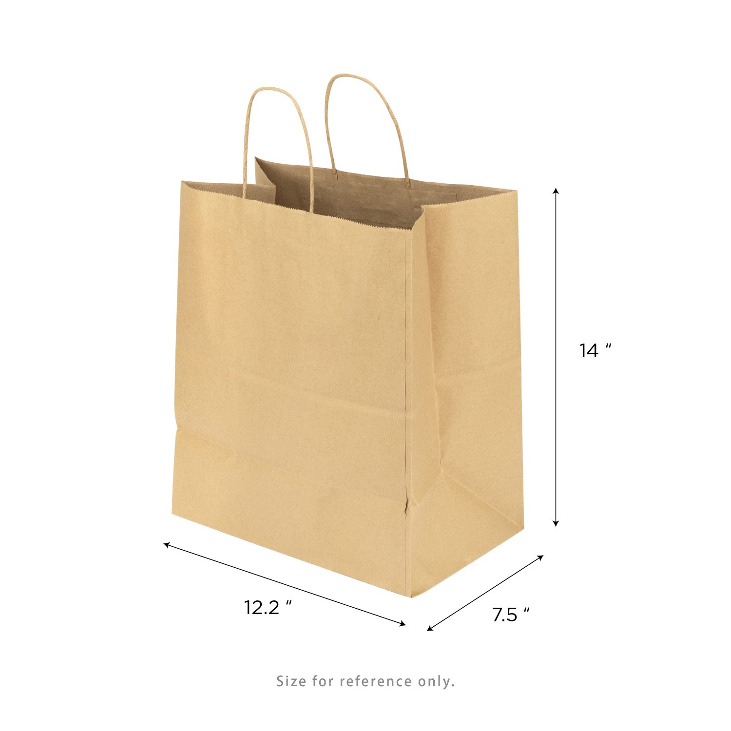 [250 ct] Malibu Paper Shopping Bags (Large), Kraft