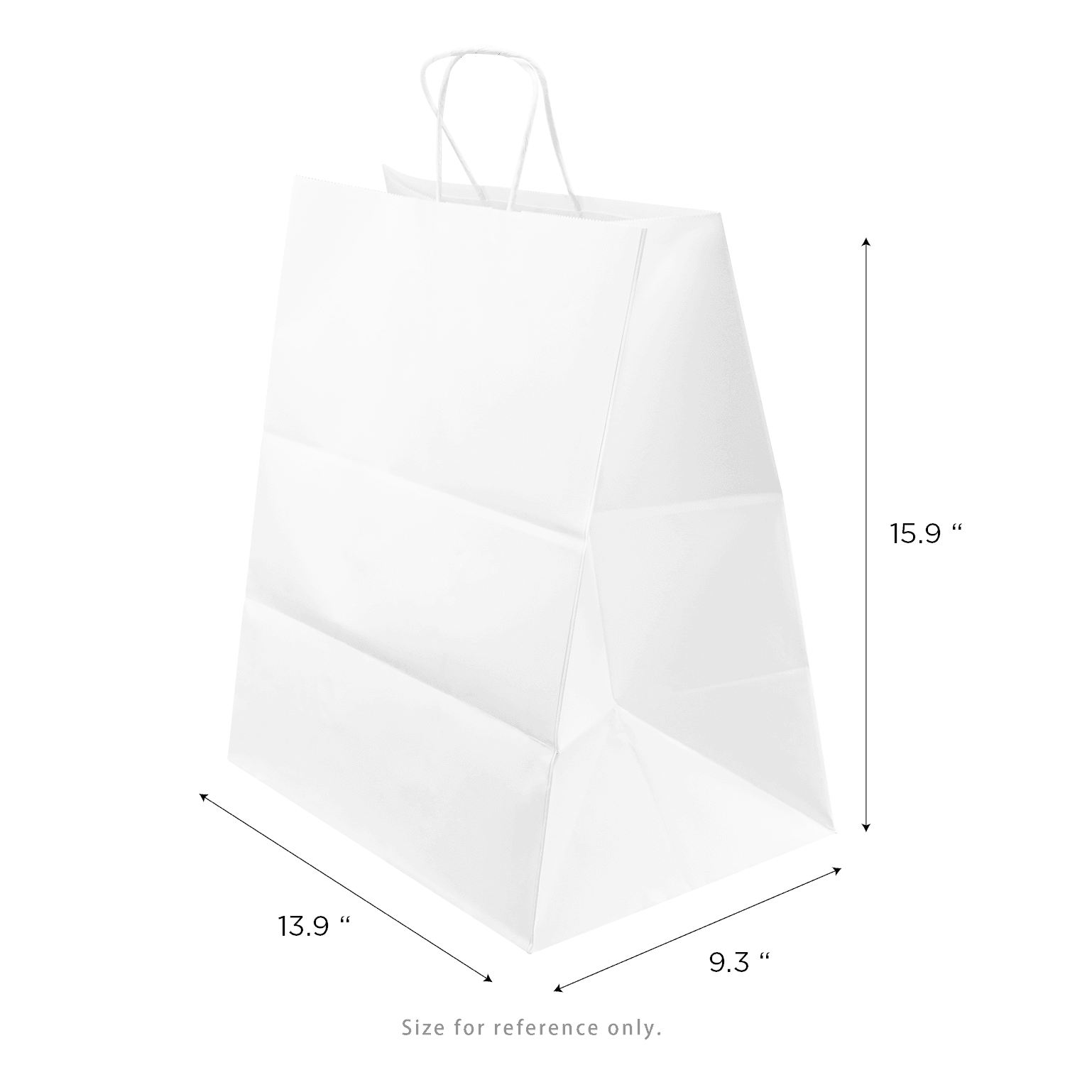 Karat Huntington Paper Shopping Bag with Twisted Handles, White - 200 pcs