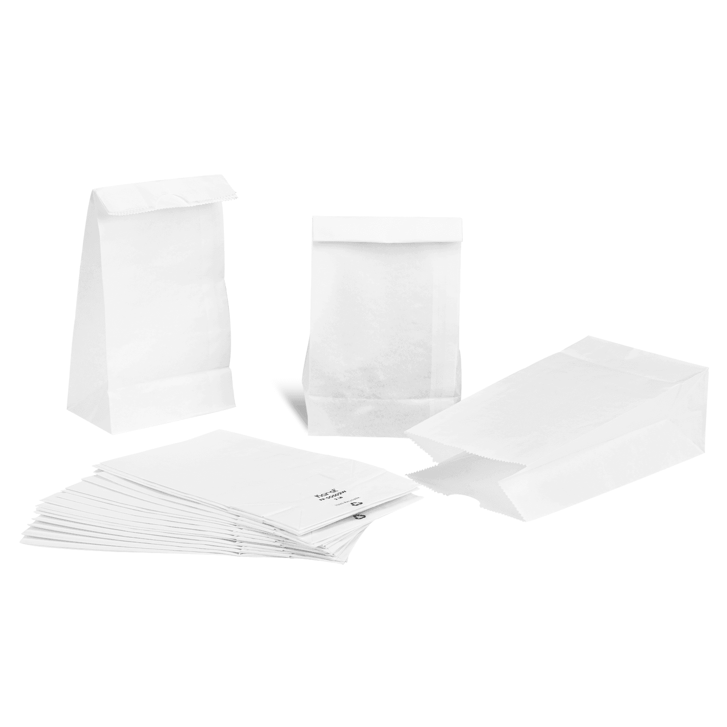 [2,000 ct] 2 lb Paper Bag, White
