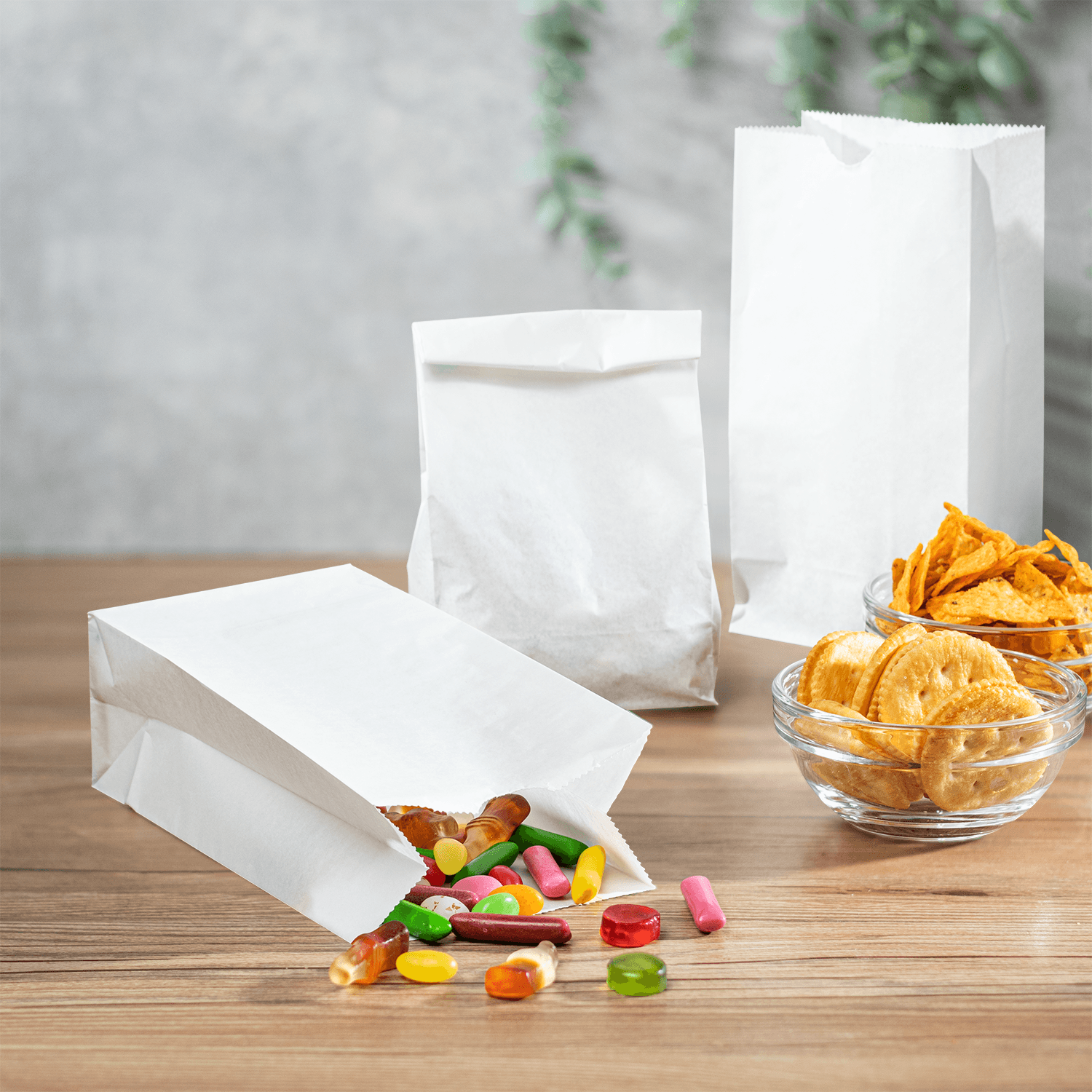 [2,000 ct] 2 lb Paper Bag, White