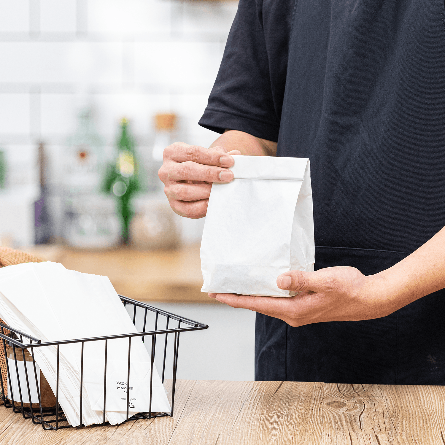 [2,000 ct] 2 lb Paper Bag, White