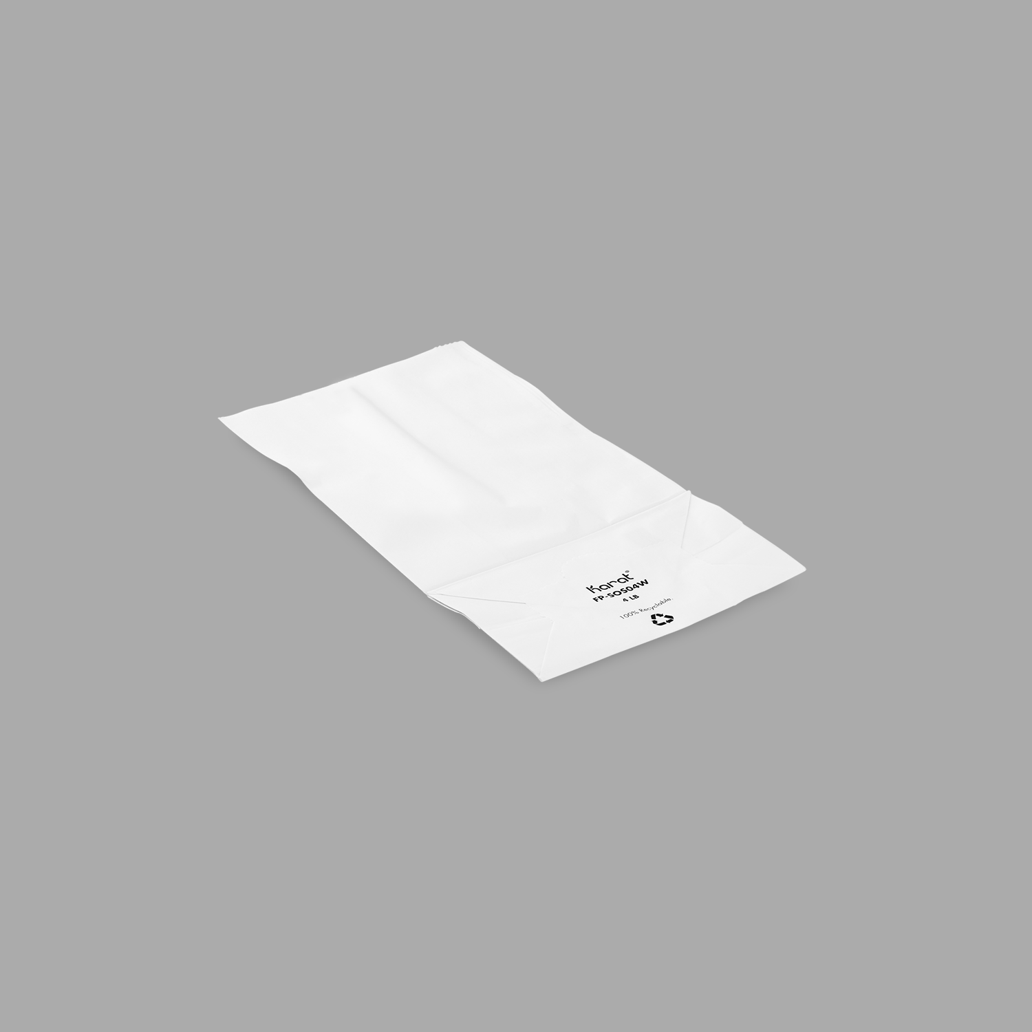 [2,000 ct] 4 lb Paper Bag, White