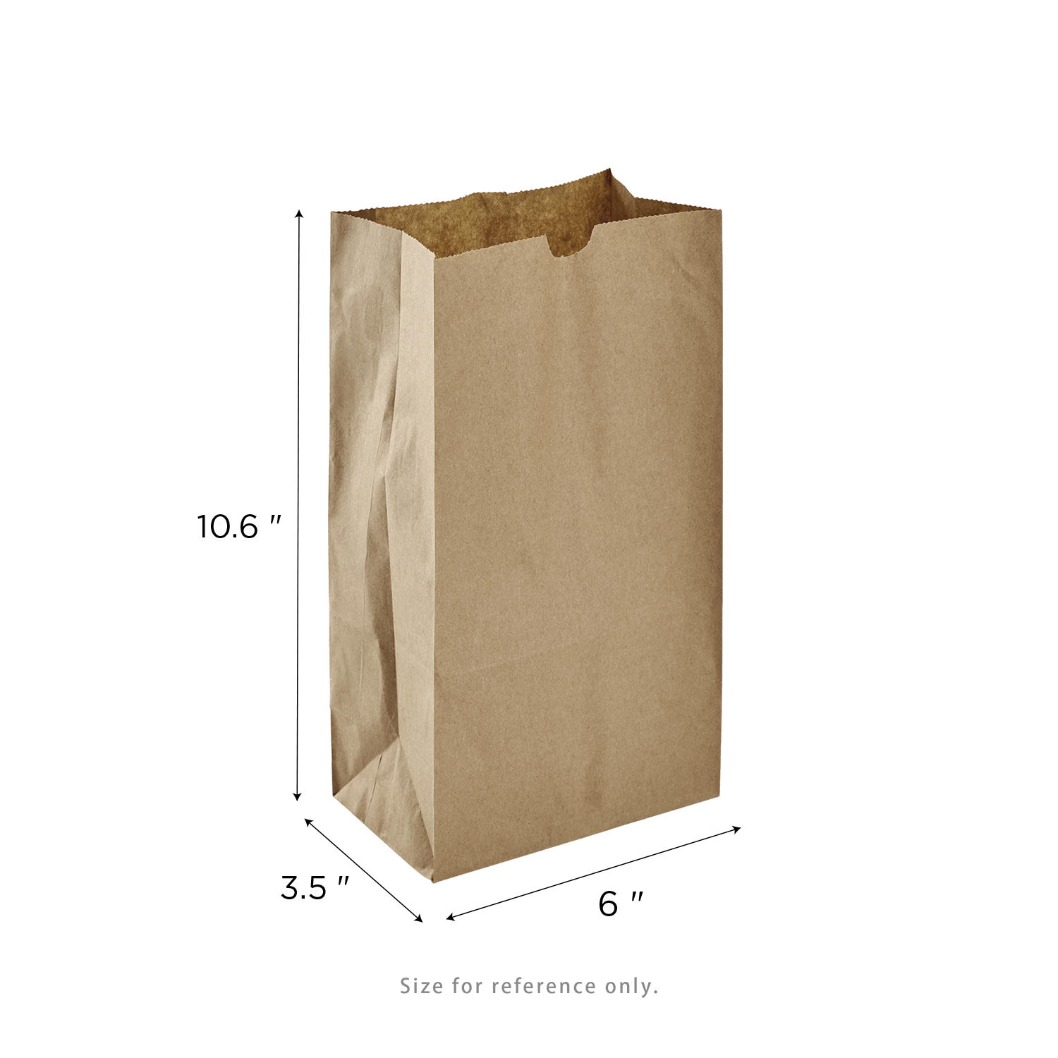 [2,000 ct] 6 lb Paper Bag, Kraft