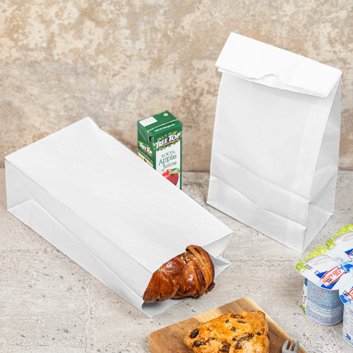 [2,000 ct] 6 lb Paper Bag, White