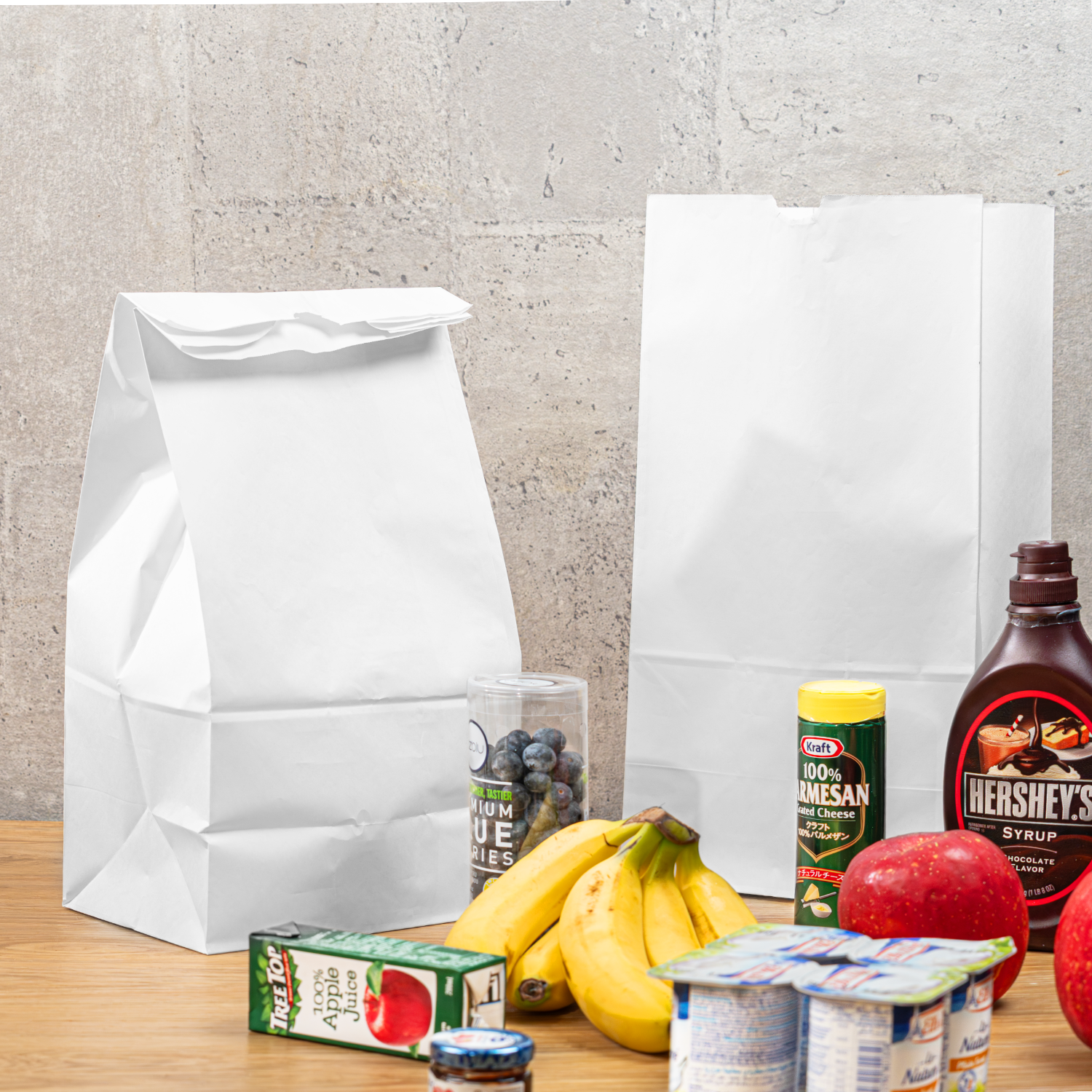 [500 ct] 20 lb Paper Bag, White