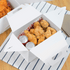 [100 ct] Take-Out Meal Barn Box, White