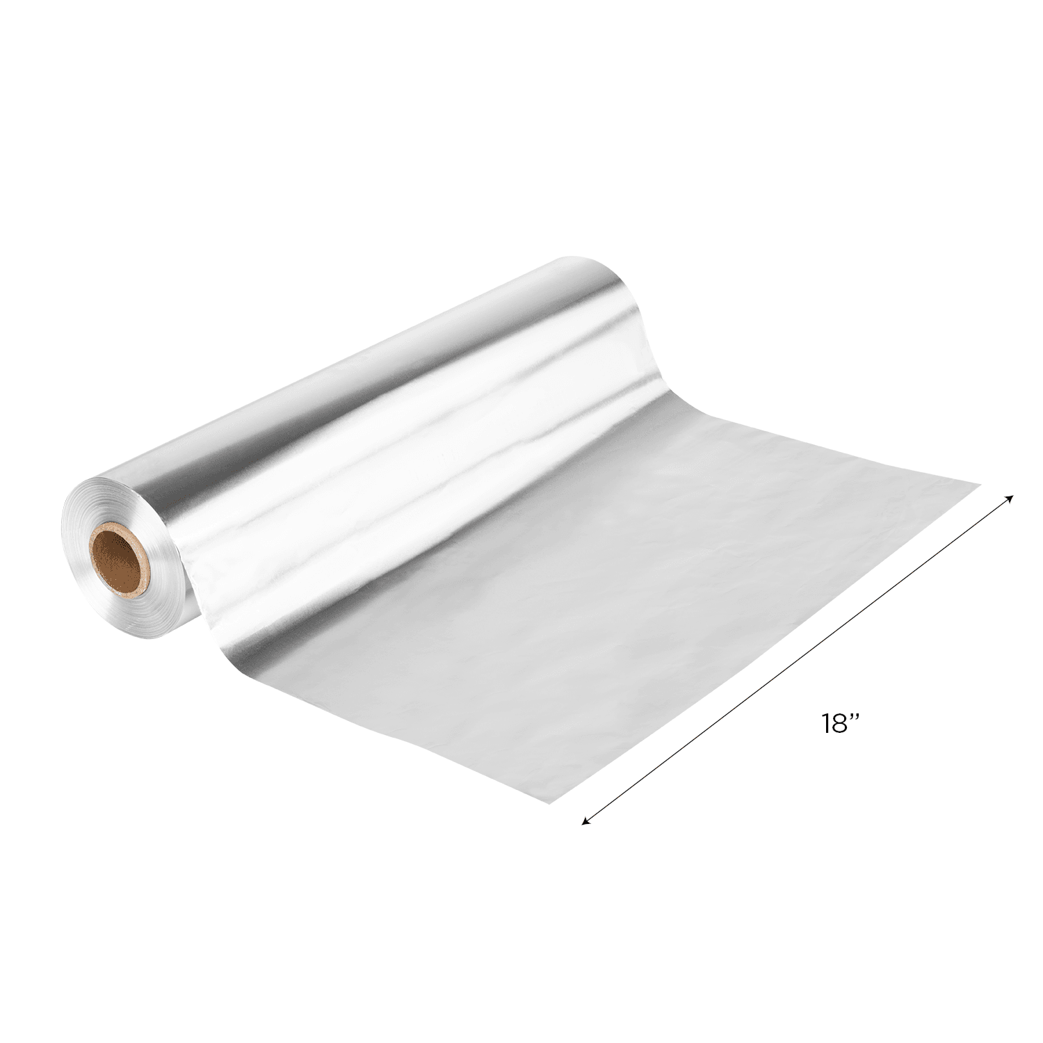 Karat 18” x 1000' Heavy Duty Aluminum Foil Roll with measurements
