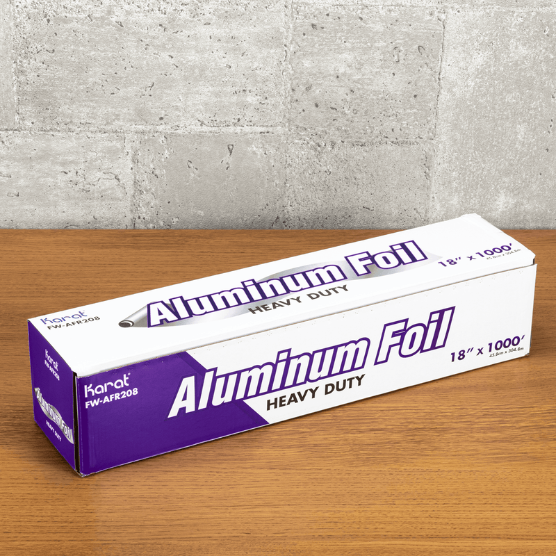 APPROVED VENDOR Aluminum Foil Roll: Heavy-Wt, 1,000 ft Roll Lg, No Fold, 18  in Sheet Wd