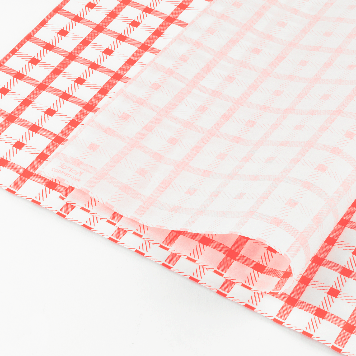 [5,000 sheets] 12" x 12" Grease Resistant Deli Wrap / Paper Liner Sheets, Shepherd's Check Red Pattern