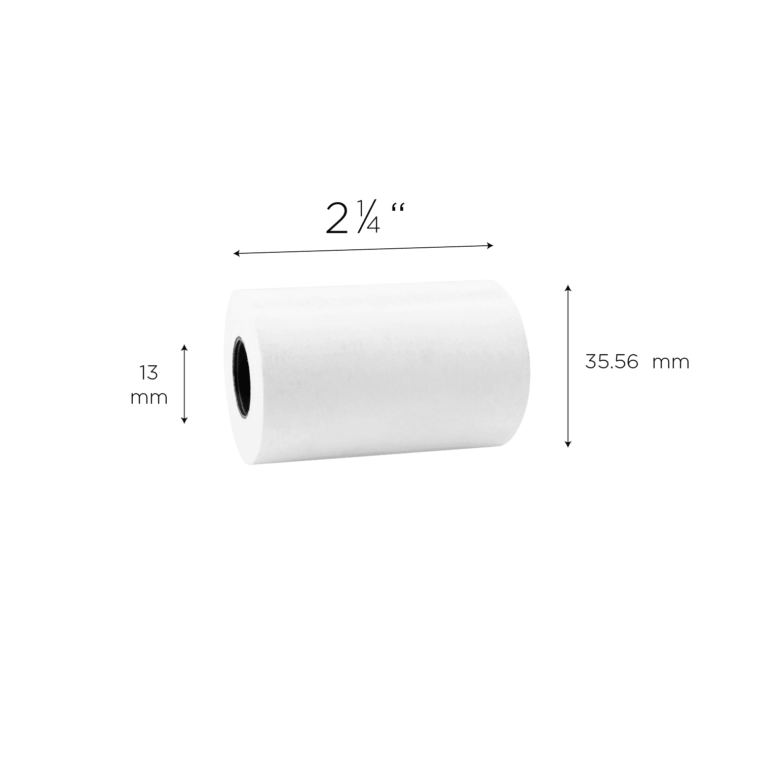 [50 Rolls] 2 1/4" x 50' Phenol Free Thermal Paper Rolls, White