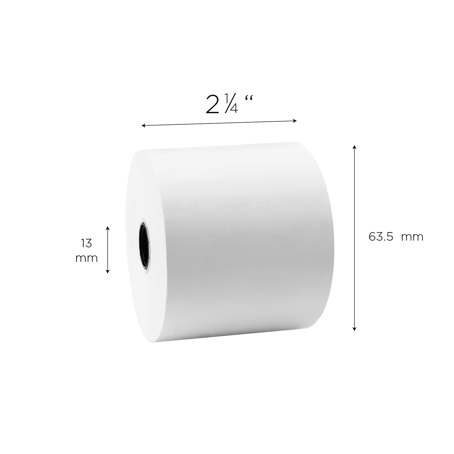 [50 Rolls] 2 1/4" x 200' Phenol Free Thermal Paper Rolls, White