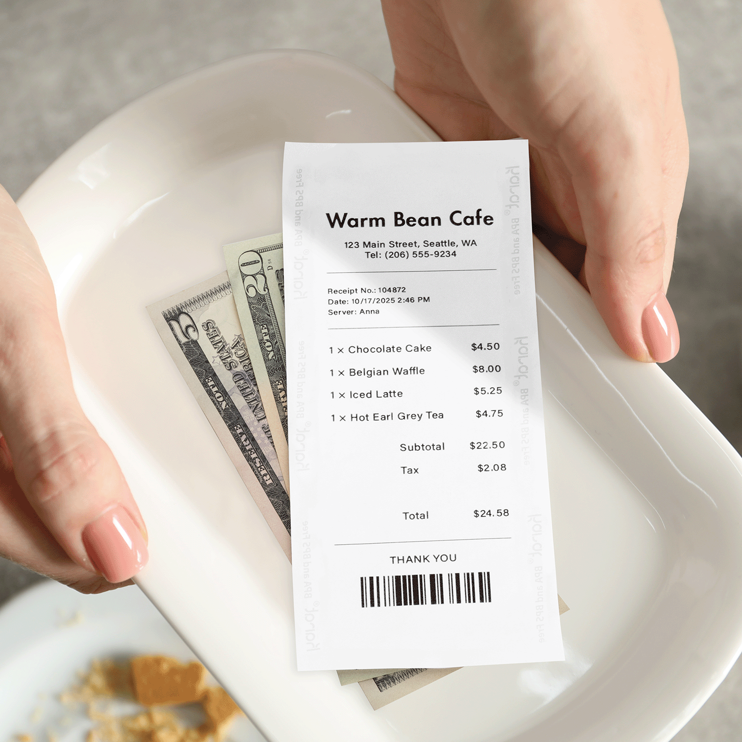 [50 Rolls] 3 1/8" x 273' BPA & BPS Free Thermal Paper Rolls, White