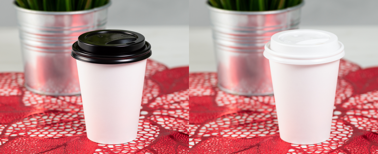 Karat 8oz Paper Hot Cups - White (80mm) - 1,000 Count, C-K508W