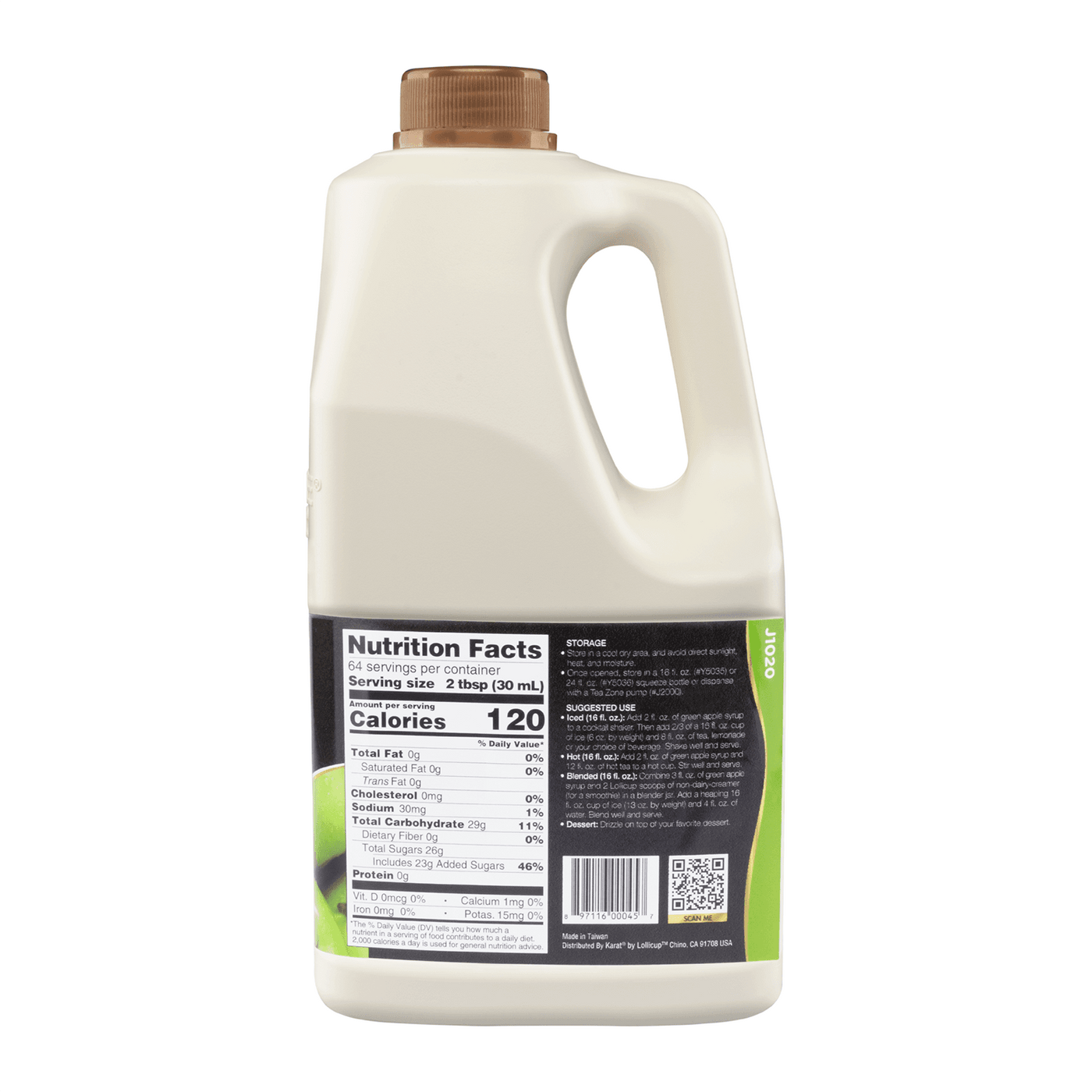 Green Apple Syrup - Bottle (64oz) – LollicupStore