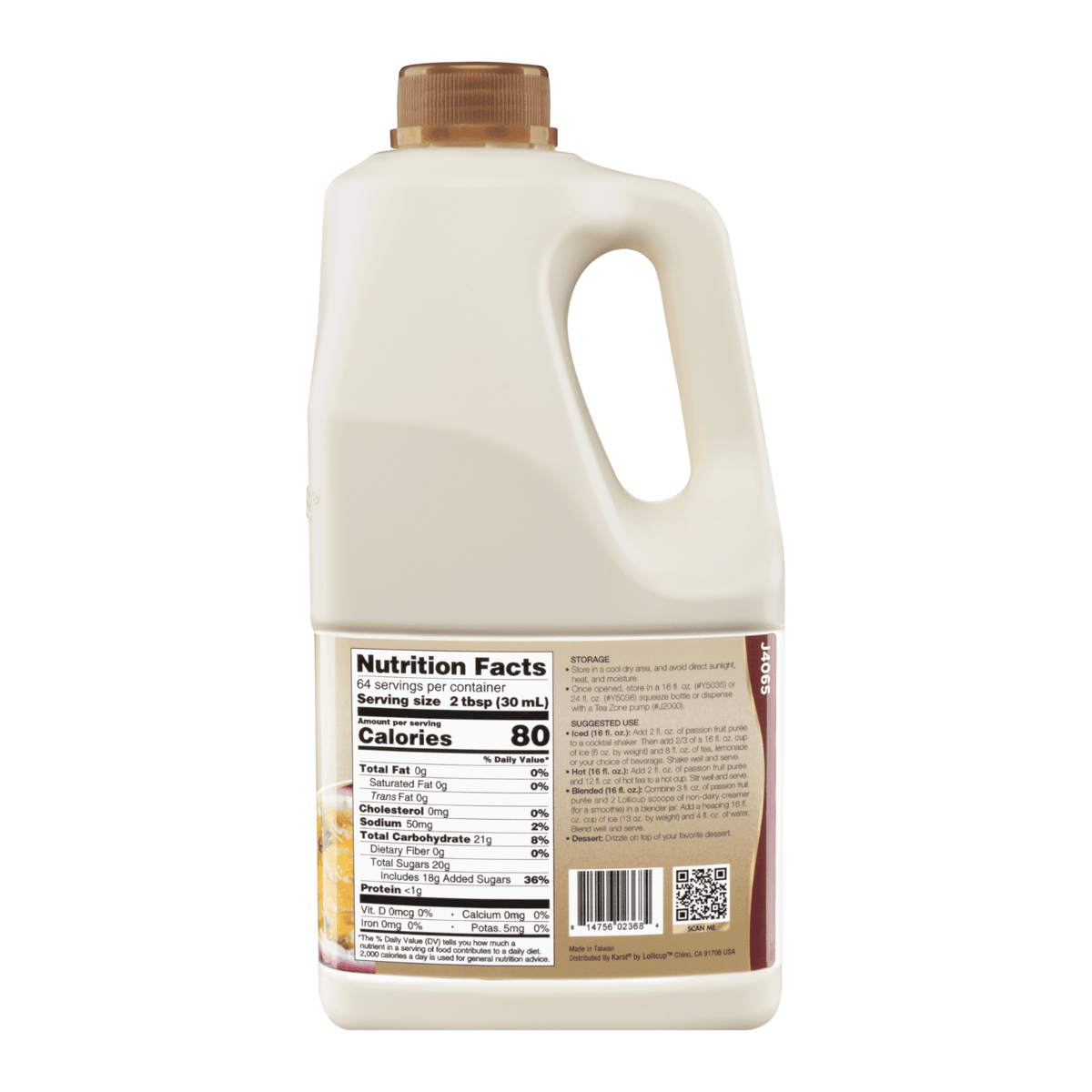 Passion Fruit Puree - Bottle (64oz) – LollicupStore