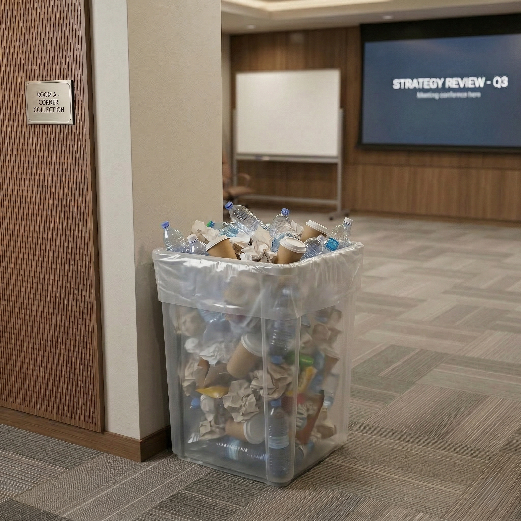 [500 Bags] High Density 20-30 Gallon Trash Bags (30" x 37"), 10 Micron