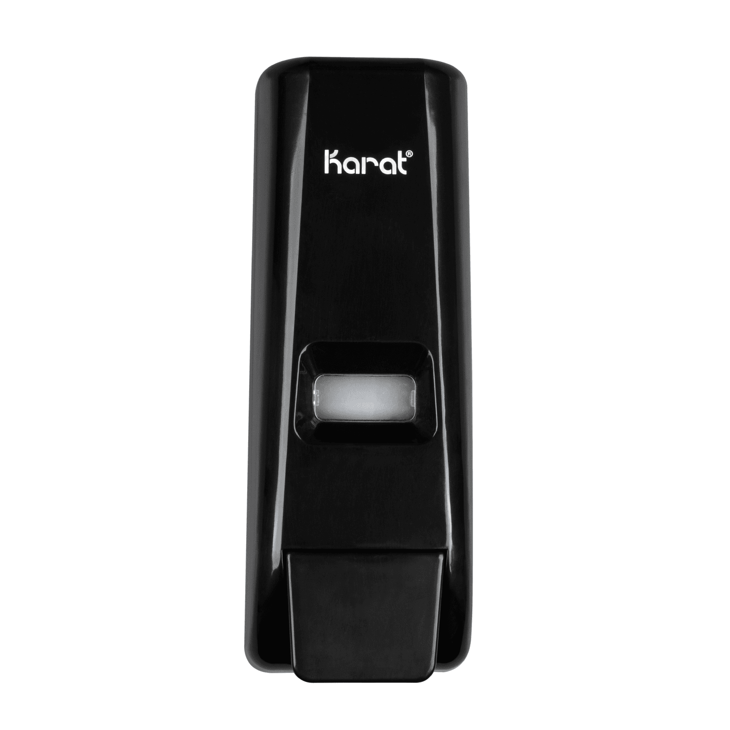 Karat 13.5oz Hand Soap Refillable Liquid Dispenser, Stand/Wall Mount, Black - 1 unit