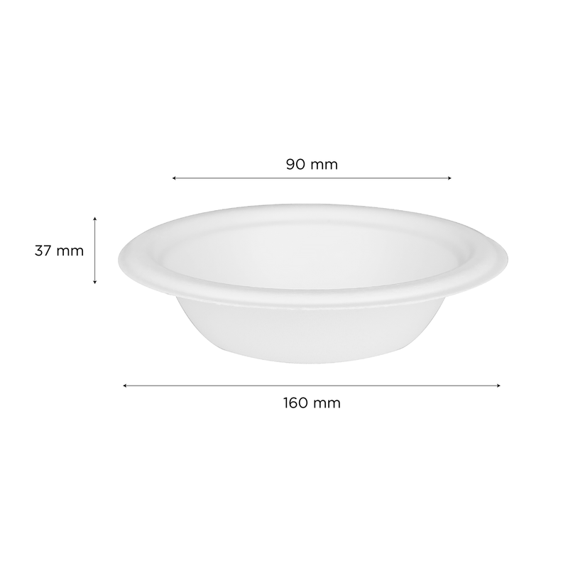 Plastic Bowls - White Round Serving Bowls