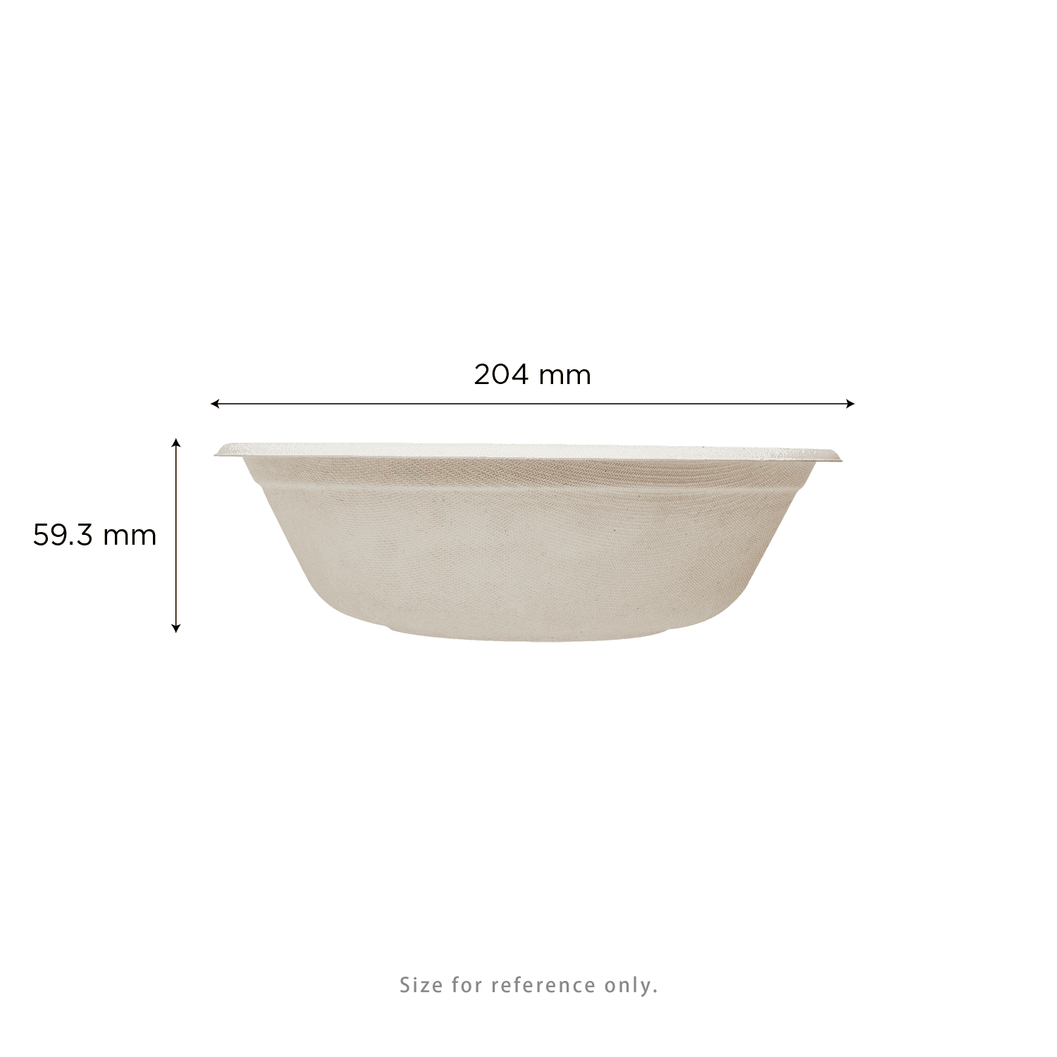 Karat Earth 32oz Molded Fiber Round Bowl, PFAS Free, Natural - 500 pcs