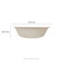 Karat Earth 32oz Molded Fiber Round Bowl, PFAS Free, Natural - 500 pcs