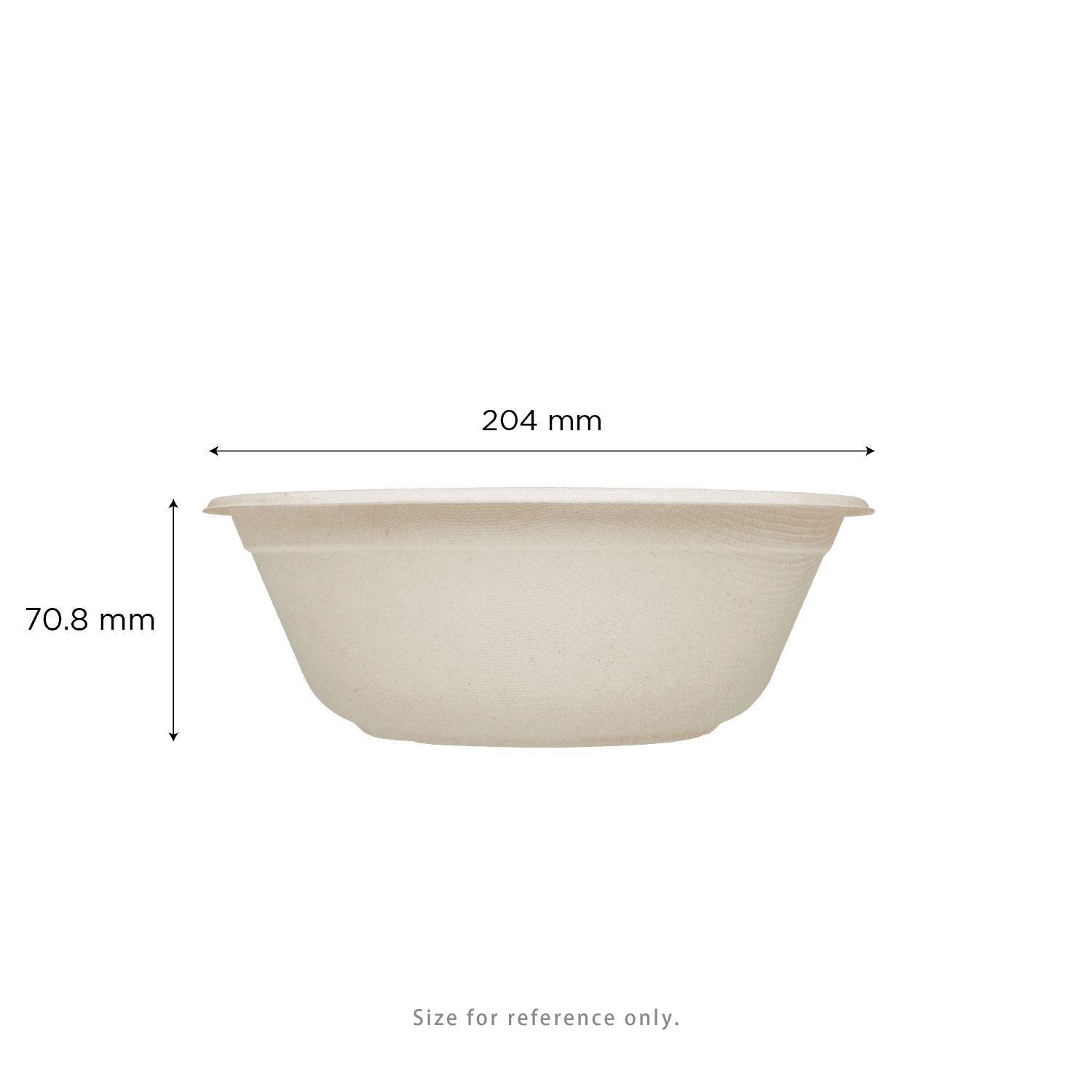 Karat Earth 40oz Molded Fiber Round Bowl, PFAS Free, Natural - 500 pcs