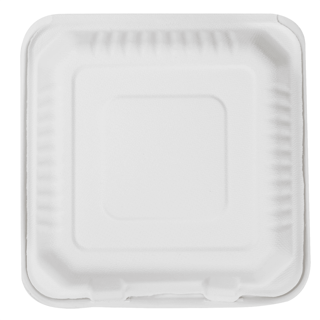 Extra Large PLA Carry Out Containers - 9x9 Compostable Boxes - Karat Earth