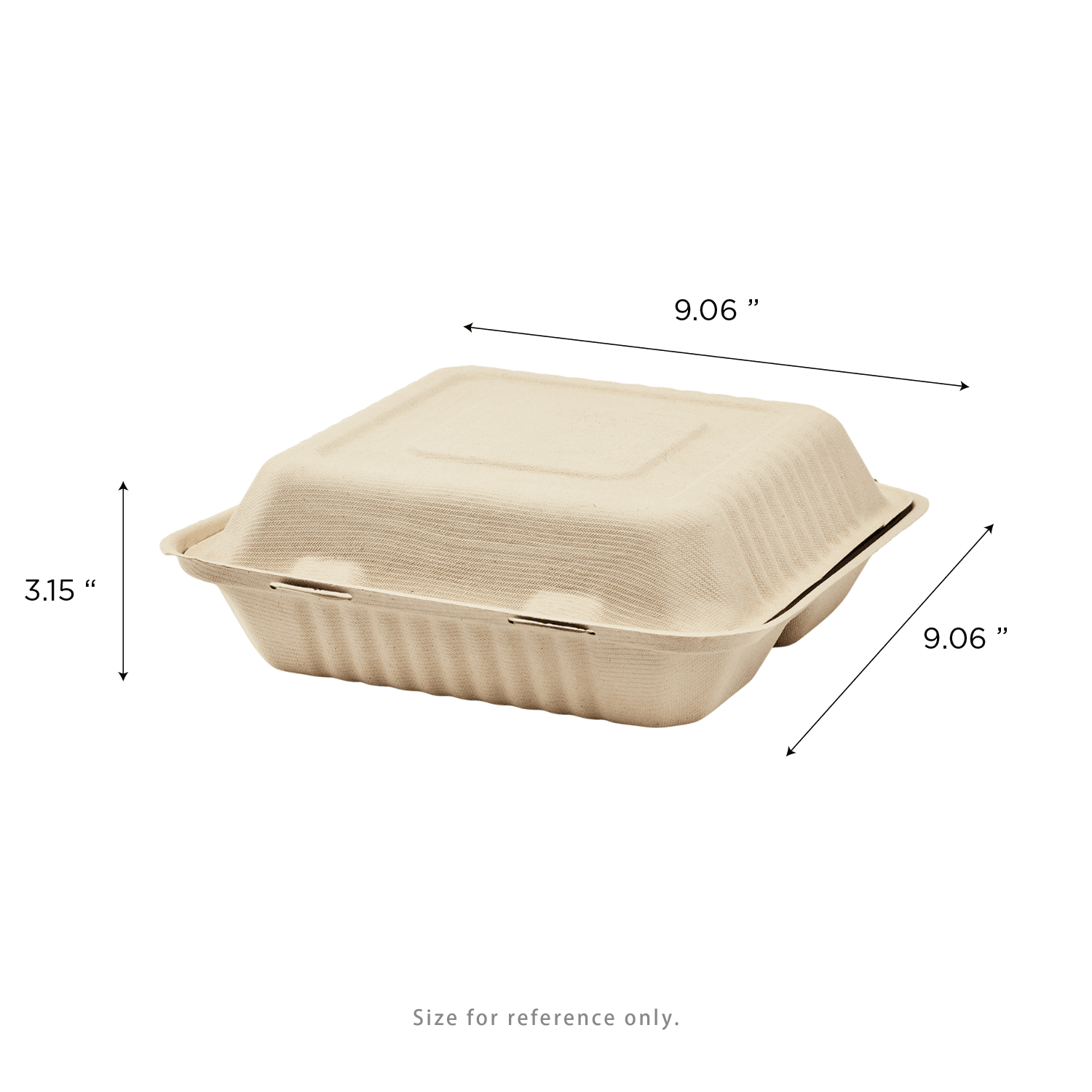 Karat Earth 3 Compartments, 9''x9'' Molded Fiber Hinged Containers Karat Earth 3 Compartments, 9''x9'' Molded Fiber Hinged Containers