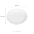 Karat Earth 12.5''x10'' Molded Fiber Oval Plates, PFAS Free, White - 500 pcs
