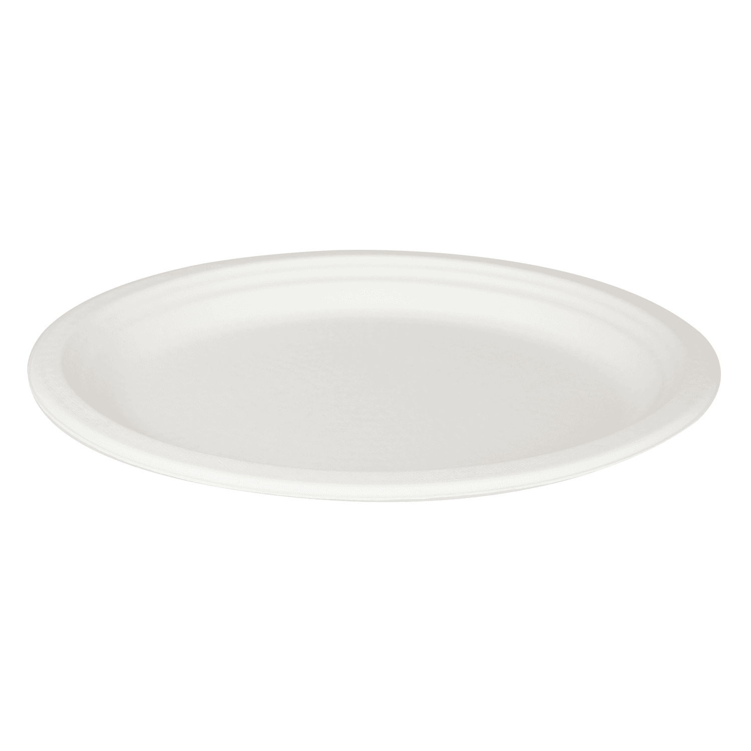 Karat Earth 12.5''x10'' PFAS Free Compostable Bagasse Oval Plates, White - 500 pcs