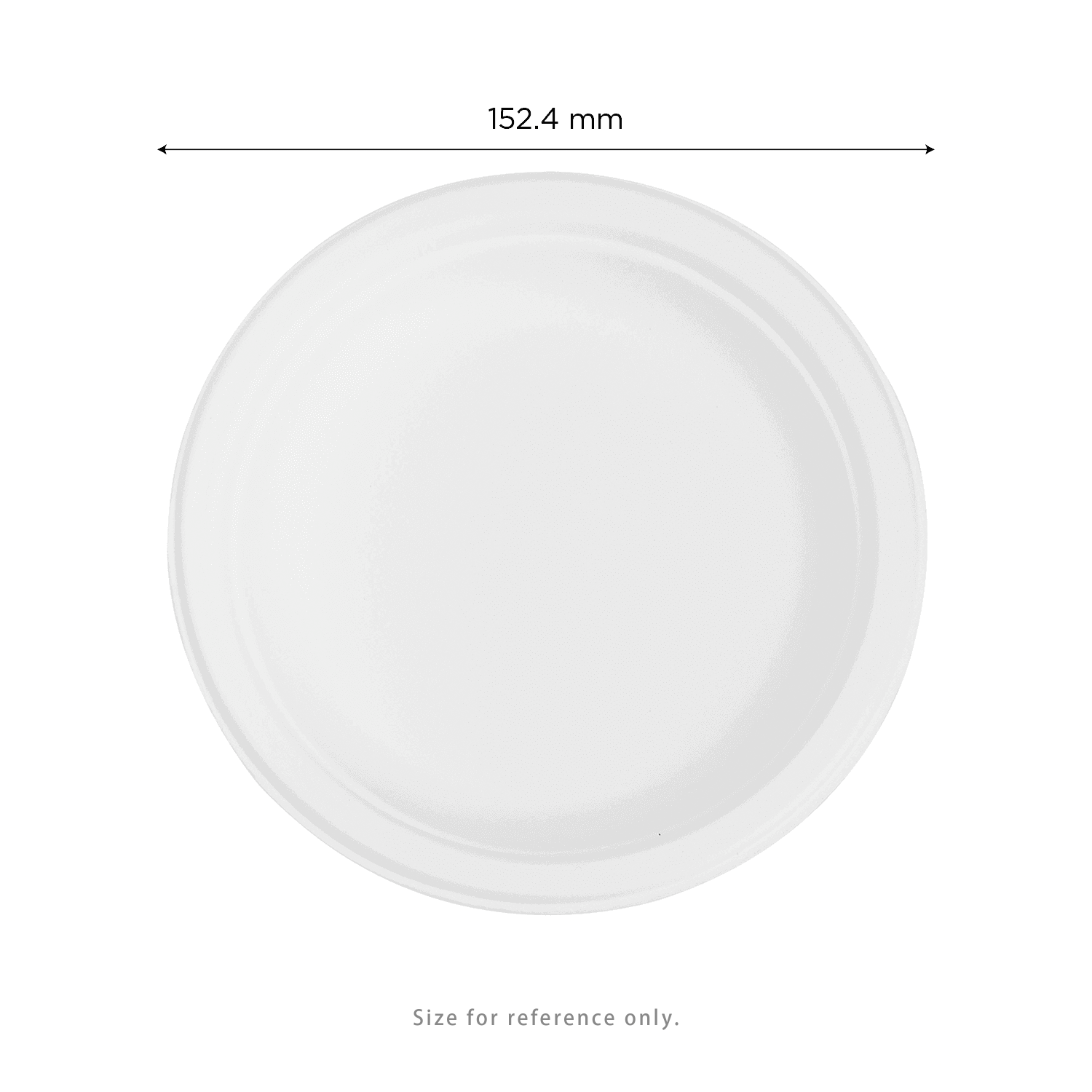 Karat Earth 6'' Molded Fiber Round Plates, PFAS Free, White - 1,000 pcs