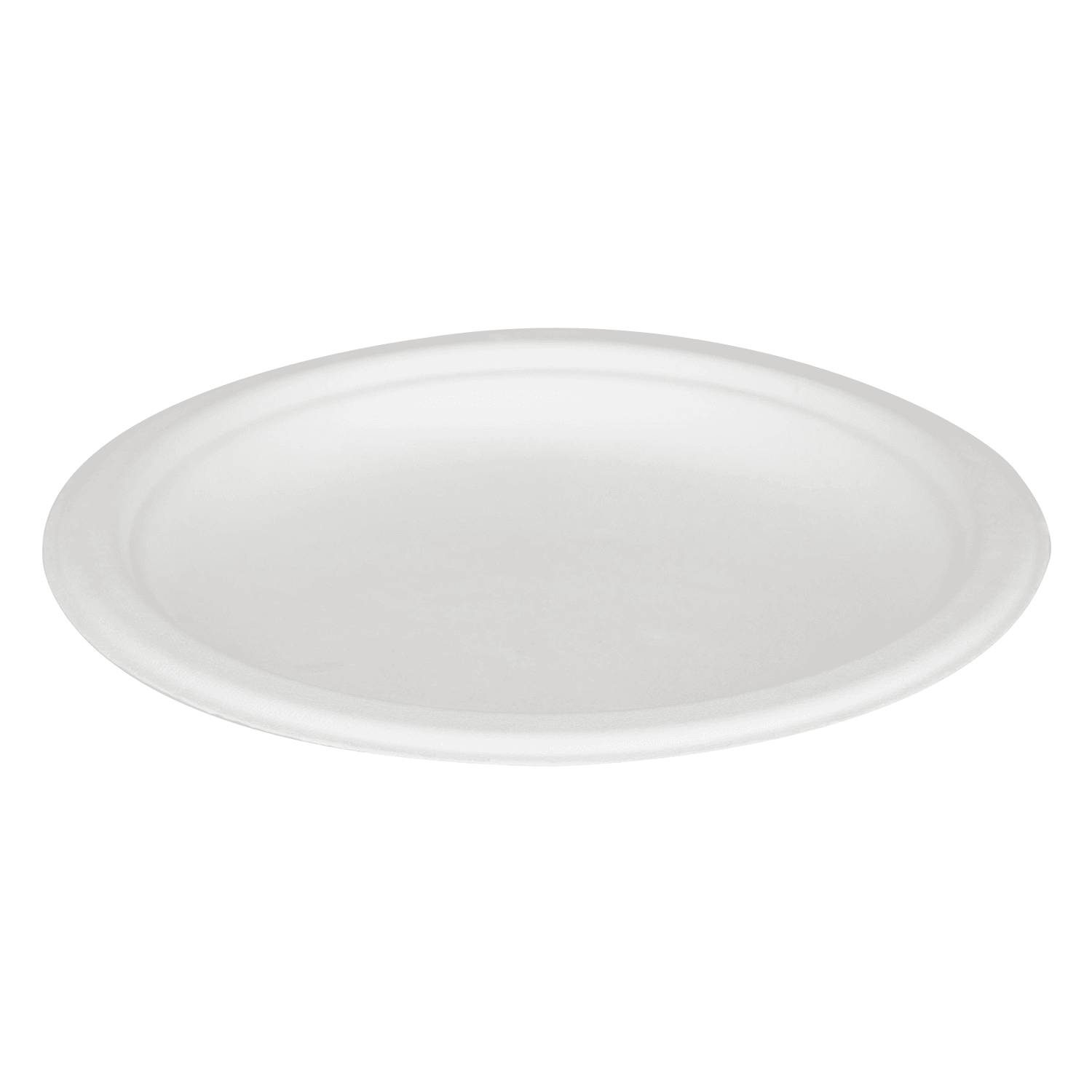 Karat Earth 6'' PFAS Free Compostable Bagasse Round Plates, White - 1,000 pcs