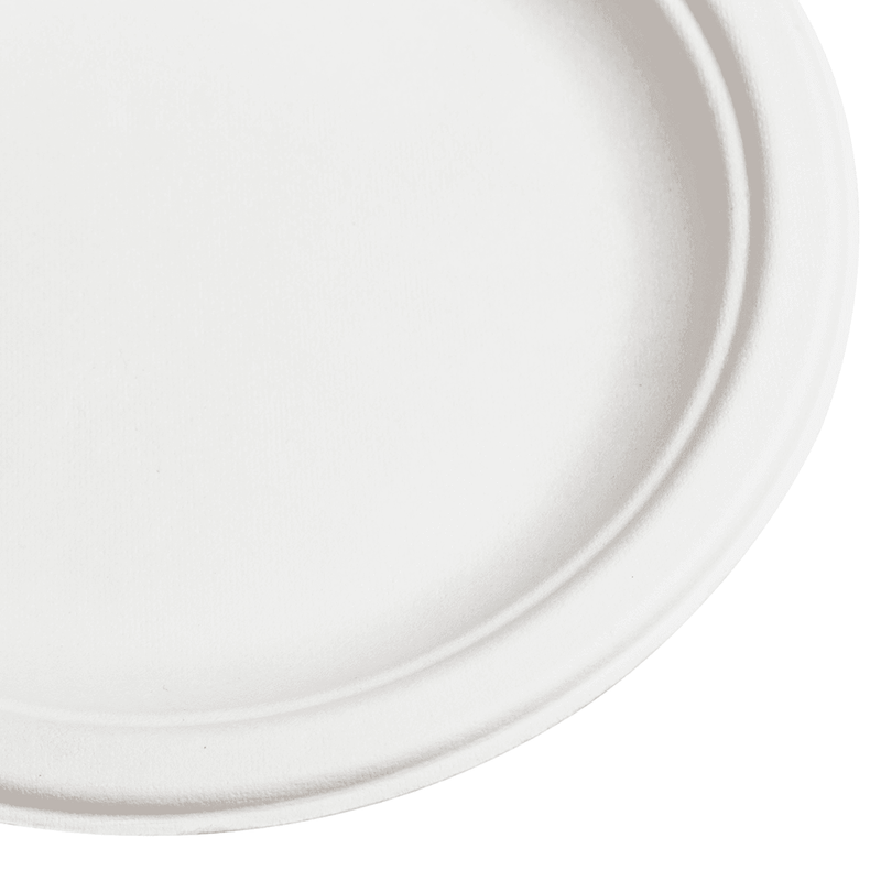 6 Inch Un-Coated White Paper Plates 1000ct