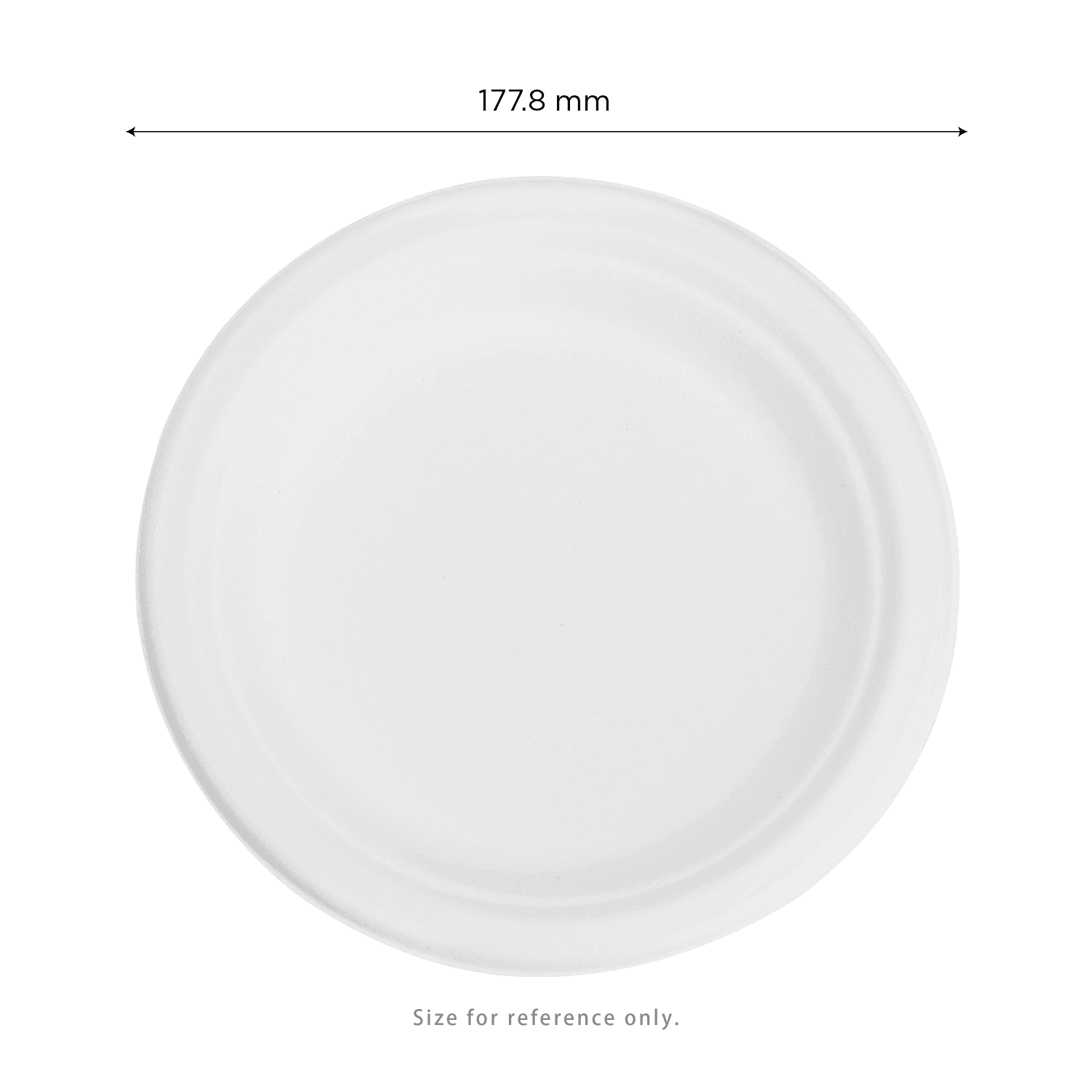 Karat Earth 7'' Molded Fiber Round Plates, PFAS Free, White - 1,000 pcs