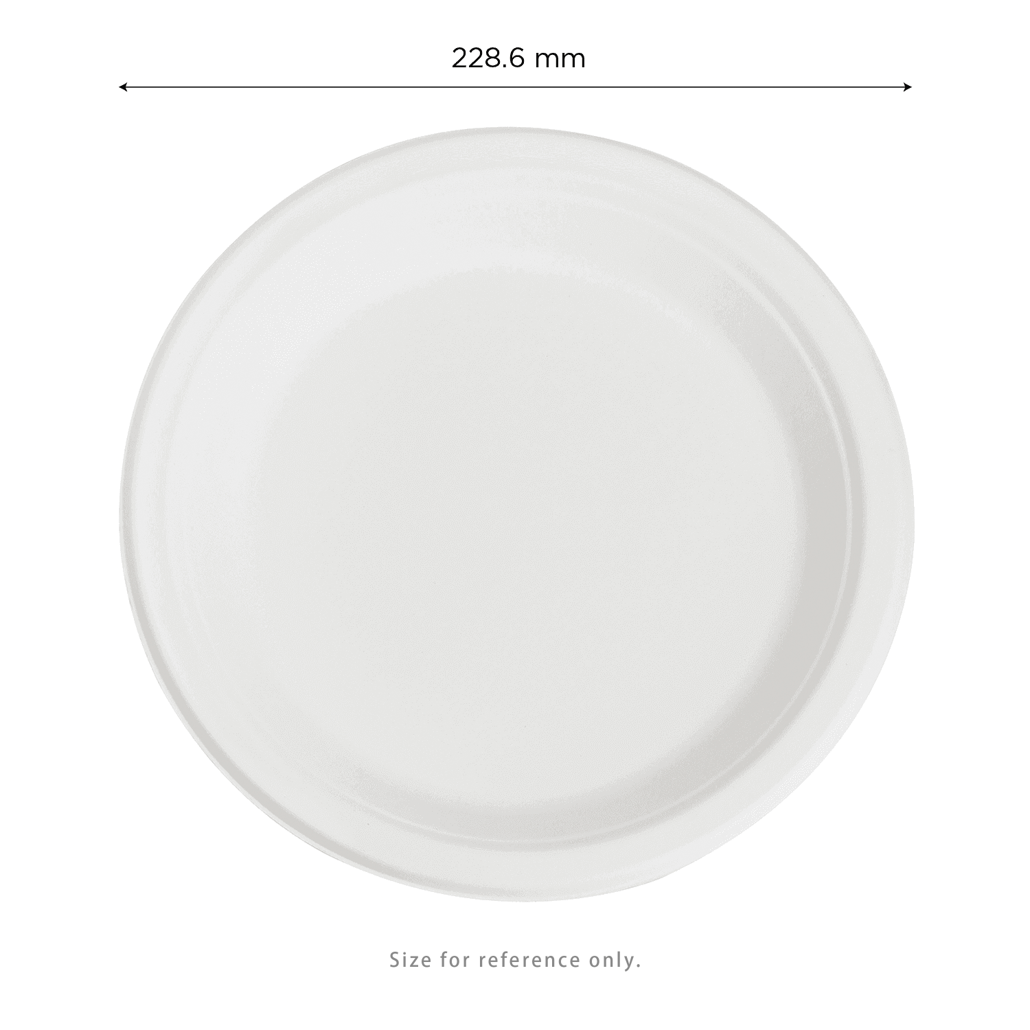 Karat Earth 9'' Molded Fiber Round Plates, PFAS Free, White - 500 pcs