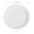 Karat Earth 9'' Molded Fiber Round Plates, PFAS Free, White - 500 pcs